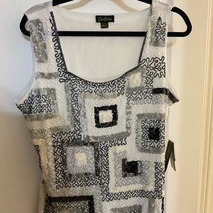 Sleeveless glitzy top